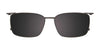 EasyClip EC512 Eyeglasses with Clip-on Sunglasses | Size 53 / Blue Marbled