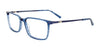 EasyClip EC512 Eyeglasses with Clip-on Sunglasses | Size 53 / Blue Marbled