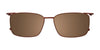EasyClip EC512 Eyeglasses with Clip-on Sunglasses | Size 53 / Clip Only (Color №010)