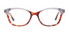 EasyClip EC514 Eyeglasses with Clip-on Sunglasses | Size 52 / Purple & Demi Grey