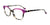 EasyClip EC514 Eyeglasses with Clip-on Sunglasses | Size 52 / Purple & Demi Grey