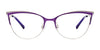 EasyClip EC515 Eyeglasses with Clip-on Sunglasses | Size 52 / Matt Blue & Matt Dark Brown