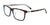 EasyClip EC516 Eyeglasses with Clip-on Sunglasses | Size 50 / Demi Amber & Crystal Light Blue