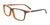 EasyClip EC516 Eyeglasses with Clip-on Sunglasses | Size 50 / Dark Grey & Crystal Orange