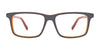 EasyClip EC516 Eyeglasses with Clip-on Sunglasses | Size 50 / Dark Grey & Crystal Orange
