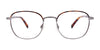 EasyClip EC517 Eyeglasses with Clip-on Sunglasses | Size 49 / Shiny Black & Dark Grey