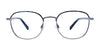 EasyClip EC517 Eyeglasses with Clip-on Sunglasses | Size 49 / Shiny Black & Dark Grey