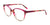 EasyClip EC518 Eyeglasses with Clip-on Sunglasses | Size 54 / Fuchsia Crystal & Demi Pink & Beige Crystal