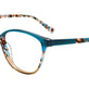 Teal Crystal & Demi Teal & Beige Crystal
