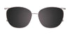 EasyClip EC518 Eyeglasses with Clip-on Sunglasses | Size 54 / Clip Only (Color №010)