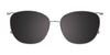 EasyClip EC518 Eyeglasses with Clip-on Sunglasses | Size 54 / Clip Only (Color №030)