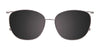 EasyClip EC518 Eyeglasses with Clip-on Sunglasses | Size 54 / Clip Only (Color №060)