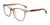 EasyClip EC519 Eyeglasses with Clip-on Sunglasses | Size 50 / Brown Crystal & Light Blue Crystal & Gold