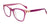 EasyClip EC519 Eyeglasses with Clip-on Sunglasses | Size 50 / Dark Pink & Light Pink Crystal & Light Pink