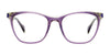 EasyClip EC519 Eyeglasses with Clip-on Sunglasses | Size 50 / Brown Crystal & Light Blue Crystal & Gold
