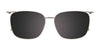 EasyClip EC520 Eyeglasses with Clip-on Sunglasses | Size 52 / Brown & Grey & Crystal Marbled