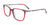 EasyClip EC520 Eyeglasses with Clip-on Sunglasses | Size 52 / Red & Black & Grey Marbled