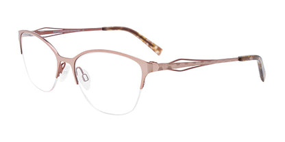 EasyClip EC521 Eyeglasses Shiny Light Gold & Brown