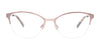 EasyClip EC521 Eyeglasses with Clip-on Sunglasses | Size 52 / Shiny Light Purple & Red