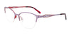EasyClip EC521 Eyeglasses with Clip-on Sunglasses | Size 52 / Shiny Light Purple & Red