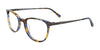 EasyClip EC525 Eyeglasses with Clip-on Sunglasses | Size 48 / Brown & Blue Tortoise