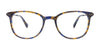 EasyClip EC525 Eyeglasses with Clip-on Sunglasses | Size 48 / Green & Blue & Beige Marbled
