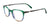 EasyClip EC525 Eyeglasses with Clip-on Sunglasses | Size 48 / Green & Blue & Beige Marbled