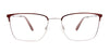 EasyClip EC529 Eyeglasses with Clip-on Sunglasses | Size 54 / Satin Dark Brown & Steel