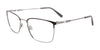 EasyClip EC529 Eyeglasses with Clip-on Sunglasses | Size 54 / Satin Dark Grey & Steel