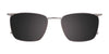 EasyClip EC529 Eyeglasses with Clip-on Sunglasses | Size 54 / Clip Only (Color №020)