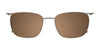 EasyClip EC531 Eyeglasses with Clip-on Sunglasses | Size 52 / Blue & Red & Brown Marbled & Matt Navy