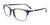 EasyClip EC531 Eyeglasses with Clip-on Sunglasses | Size 52 / Blue & Red & Brown Marbled & Matt Navy
