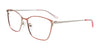 EasyClip EC532 Eyeglasses with Clip-on Sunglasses | Size 54 / Satin Light Pink & Silver
