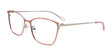 EasyClip EC532 Eyeglasses with Clip-on Sunglasses Satin Light Pink & Silver