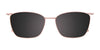 EasyClip EC532 Eyeglasses with Clip-on Sunglasses | Size 54 / Satin Periwinkle & Light Pink