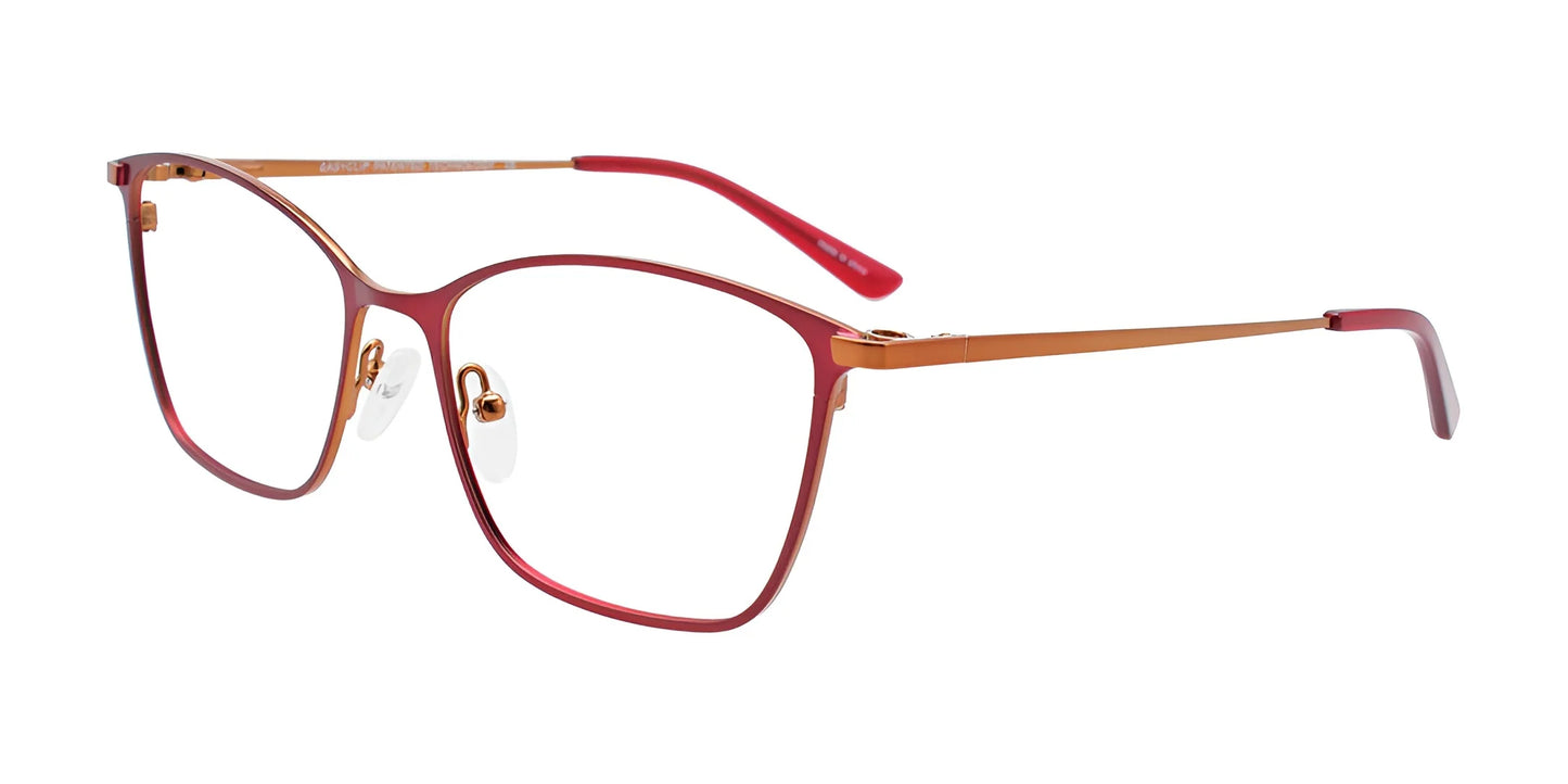 EasyClip EC532 Eyeglasses Satin Red & Bronze