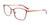 EasyClip EC532 Eyeglasses with Clip-on Sunglasses | Size 54 / Satin Red & Bronze