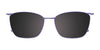 EasyClip EC532 Eyeglasses with Clip-on Sunglasses | Size 54 / Satin Periwinkle & Light Pink