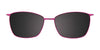 EasyClip EC533 Eyeglasses with Clip-on Sunglasses | Size 56 / Matt Pink & Light Gold