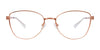 EasyClip EC534 Eyeglasses with Clip-on Sunglasses | Size 54 / Satin Gold & White