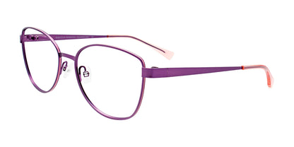 EasyClip EC534 Eyeglasses with Clip-on Sunglasses Satin Purple & Light Pink