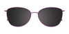 EasyClip EC534 Eyeglasses with Clip-on Sunglasses | Size 54 / Satin Gold & White