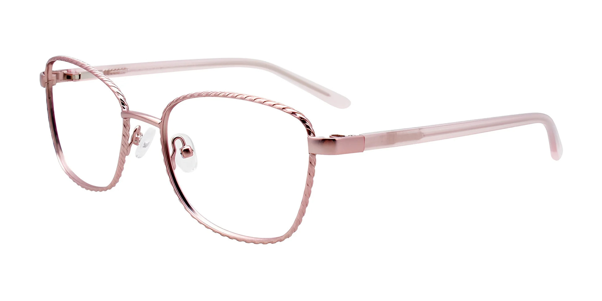 EasyClip EC535 Eyeglasses with Clip-on Sunglasses Satin Light Pink