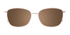 EasyClip EC535 Eyeglasses with Clip-on Sunglasses | Size 54 / Satin Light Pink