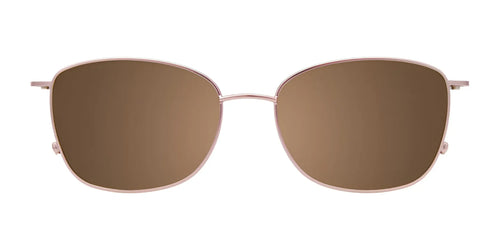 EasyClip EC535 Eyeglasses with Clip-on Sunglasses / Size 54 / Satin Light Pink