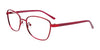 EasyClip EC535 Eyeglasses with Clip-on Sunglasses | Size 54 / Satin Pinkish Red