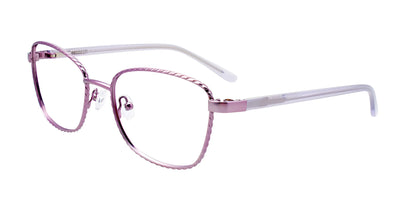 EasyClip EC535 Eyeglasses with Clip-on Sunglasses Satin Light Purple