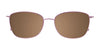 EasyClip EC535 Eyeglasses with Clip-on Sunglasses | Size 54 / Satin Light Pink