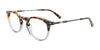 EasyClip EC536 Eyeglasses | Size 45 / Brown & Grey Marbled & Crystal Grey