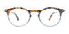 EasyClip EC536 Eyeglasses | Size 45 / Blue & Grey & Brown Marbled & Crystal Light Blue